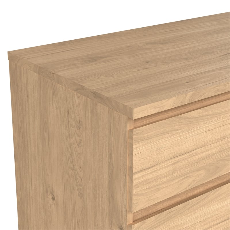 Tvilum Scottsdale 6-Drawer Double Dresser in Jackson Hickory