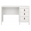 Tvilum Madrid Home Office Writing Desk with 3 Storage Drawers in White
