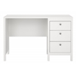 Tvilum Madrid Home Office Writing Desk with 3 Storage Drawers in White