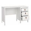 Tvilum Madrid Home Office Writing Desk with 3 Storage Drawers in White