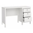 Tvilum Madrid Home Office Writing Desk with 3 Storage Drawers in White