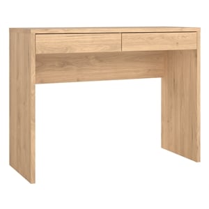 Tvilum Wilbur Home Office Writing Desk with 2 Storage Drawers in Jackson Hickory