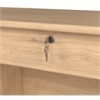 Tvilum Wescot Home Office Desk with 4 Drawers and Open Shelf in Jackson Hickory