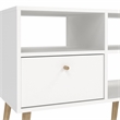 Tvilum Bodo TV Stand with 2 Drawers and 4 Shelves in White