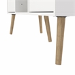 Tvilum Bodo TV Stand with 2 Drawers and 4 Shelves in White