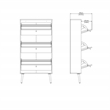 Tvilum Bodo Shoe Cabinet with 3 Storage Drawers in White