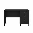 Tvilum Madrid Home Office Writing Desk with 3 Storage Drawers in Black Matte