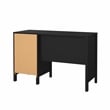 Tvilum Madrid Home Office Writing Desk with 3 Storage Drawers in Black Matte