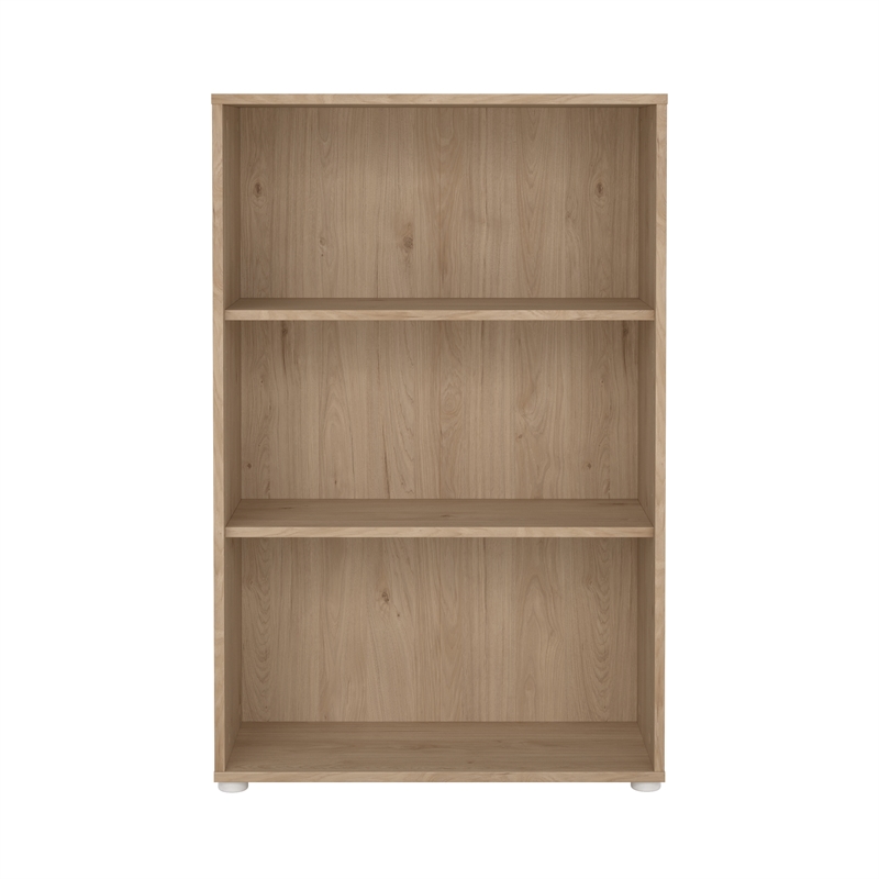 Tvilum Sign Adjustable 3 Shelf Bookcase in Jackson Hickory