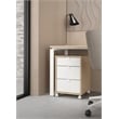 Tvilum Sign Mobile Cabinet with 3 Drawers and casters in Hickory and White