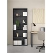 Tvilum Sign Adjustable 6 Shelf Open Storage Bookcase in Matte Grey