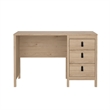 Tvilum Madrid Home Office Writing Desk with 3 Storage Drawers in Jackson Hickory