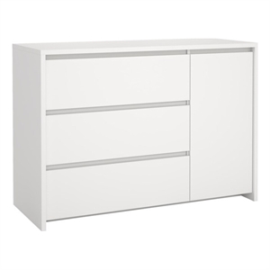 Tvilum Next 46&quotW 3-Drawer Livingroom Sideboard in White
