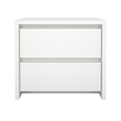 Tvilum Next 2-Drawer Bedroom Nightstand End Table in White