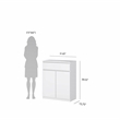 Tvilum Scottsdale White High Gloss 1-Drawer 31.65 in. W Dresser