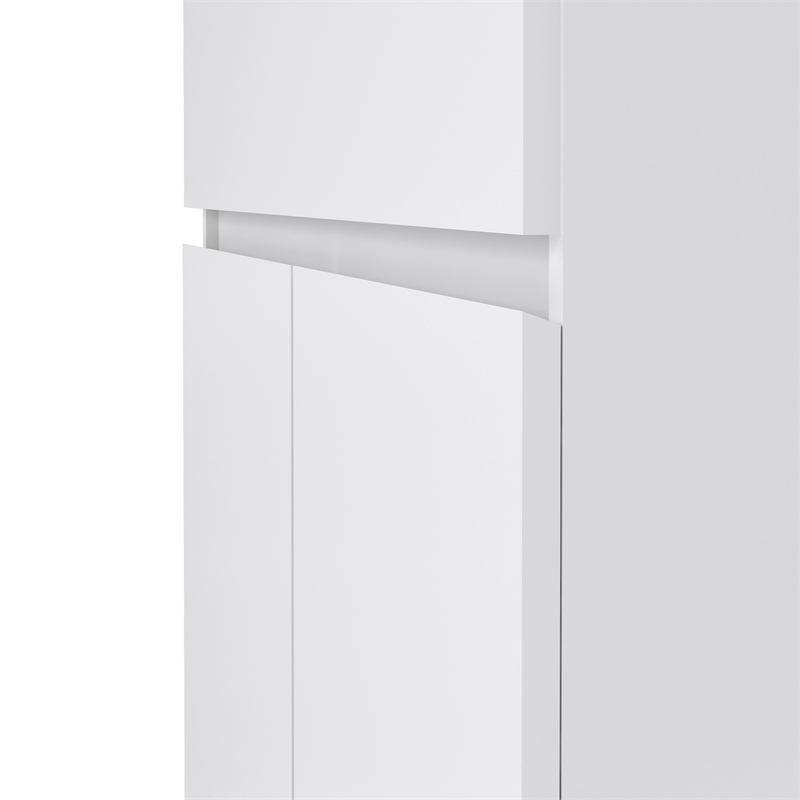 Tvilum Scottsdale White High Gloss 1-Drawer 31.65 in. W Dresser