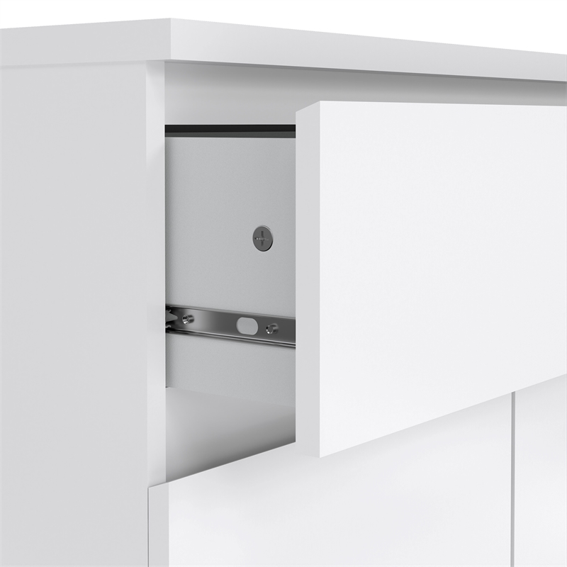 Tvilum Scottsdale White High Gloss 1-Drawer 31.65 in. W Dresser