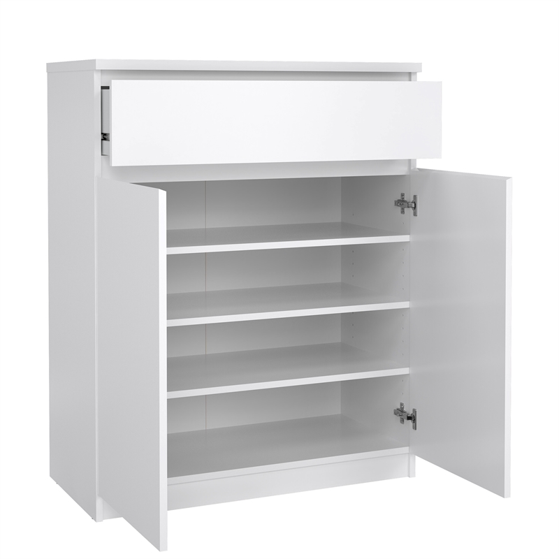 Tvilum Scottsdale White High Gloss 1-Drawer 31.65 in. W Dresser