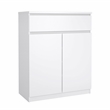 Tvilum Scottsdale White High Gloss 1-Drawer 31.65 in. W Dresser