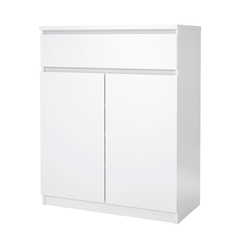 Tvilum Scottsdale White High Gloss 1-Drawer 31.65 in. W Dresser