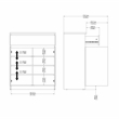 Tvilum Scottsdale White High Gloss 1-Drawer 31.65 in. W Dresser