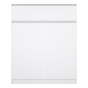 Tvilum Scottsdale White High Gloss 1-Drawer 31.65 in. W Dresser