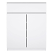 Tvilum Scottsdale White High Gloss 1-Drawer 31.65 in. W Dresser