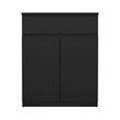 Tvilum Scottsdale Black Matte 1-Drawer 31.65 in. W Dresser