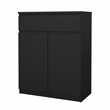 Tvilum Scottsdale Black Matte 1-Drawer 31.65 in. W Dresser