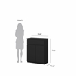 Tvilum Scottsdale Black Matte 1-Drawer 31.65 in. W Dresser