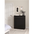 Tvilum Scottsdale Black Matte 1-Drawer 31.65 in. W Dresser