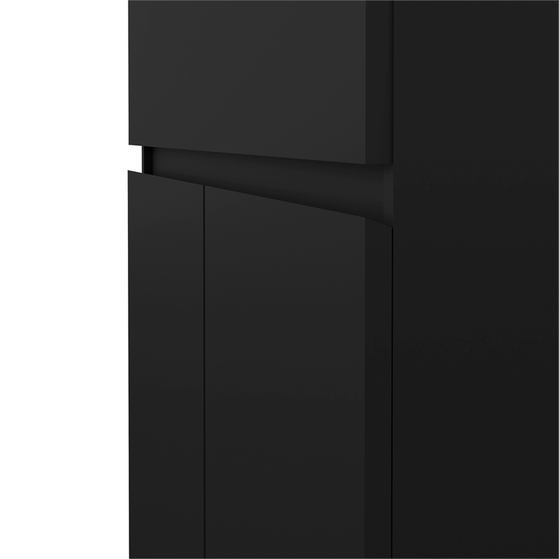 Tvilum Scottsdale Black Matte 1-Drawer 31.65 in. W Dresser