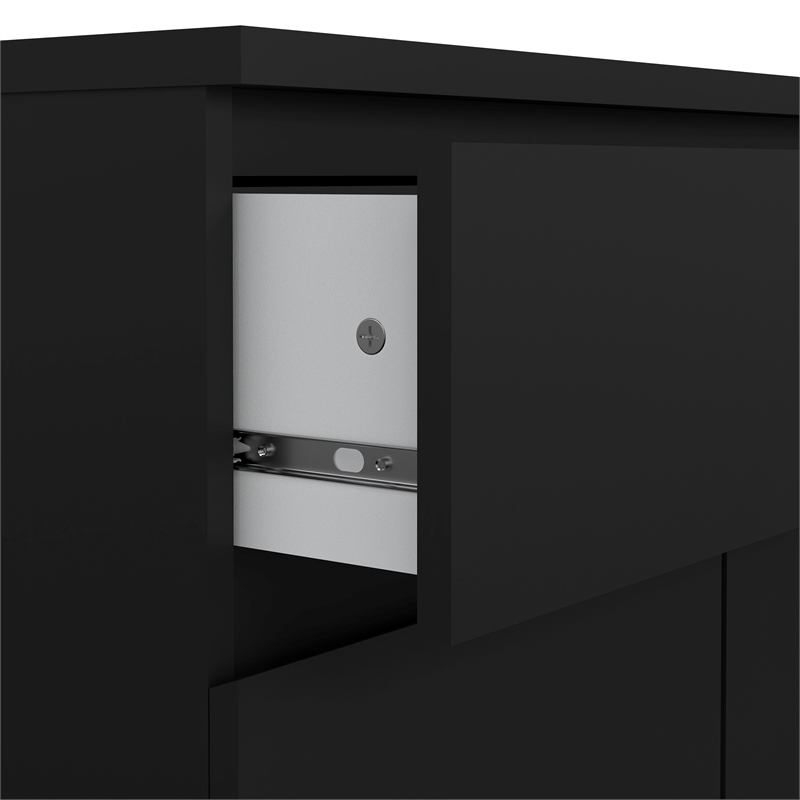 Tvilum Scottsdale Black Matte 1-Drawer 31.65 in. W Dresser