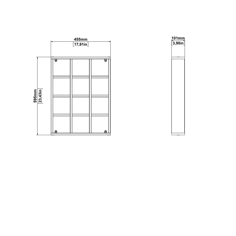 Tvilum Hyper  Jackson Hickory Wood Decorative Wall Shelf