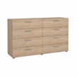 Tvilum Pepe Jackson Hickory 8 Drawer 55.12 in W Dresser