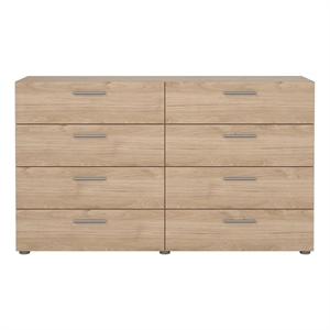 Tvilum Pepe Jackson Hickory 8 Drawer 55.12 in W Dresser