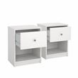 Tvilum  Portland White 1 Drawer Set of 2 Nightstand