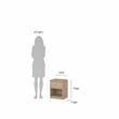 Tvilum Portland Jackson Hickory 1 Drawer   Nightstand Set of 2