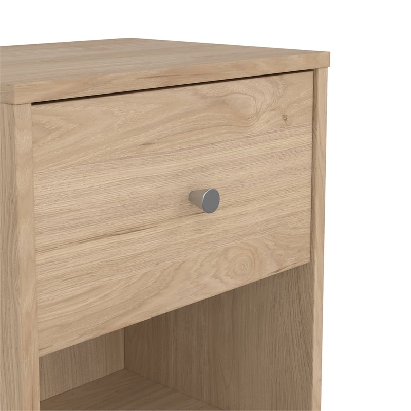 Tvilum Portland Jackson Hickory 1 Drawer   Nightstand Set of 2