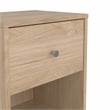 Tvilum Portland Jackson Hickory 1 Drawer   Nightstand Set of 2