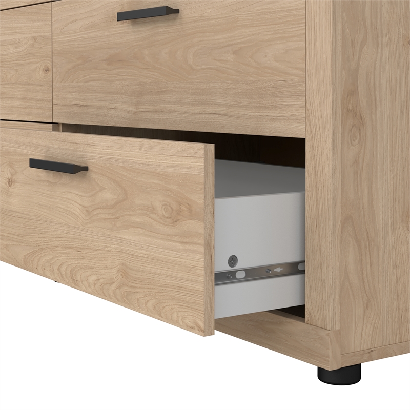Tvilum Mira 6 Drawer Double Dresser Jackson Hickory