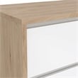 Tvilum Next Jackson Hickory/White High Gloss  6 Drawer Double Dresser
