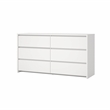 Tvilum Next White 6 Drawer Double Dresser