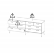 Tvilum Tone Mocha Oak 8 Drawer Double Dresser