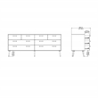 Tvilum Tone Mocha Oak 8 Drawer Double Dresser