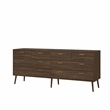 Tvilum Tone Mocha Oak 8 Drawer Double Dresser