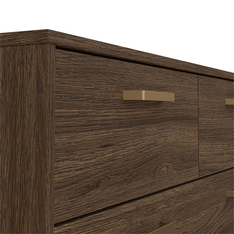 Tvilum Tone Mocha Oak 8 Drawer Double Dresser