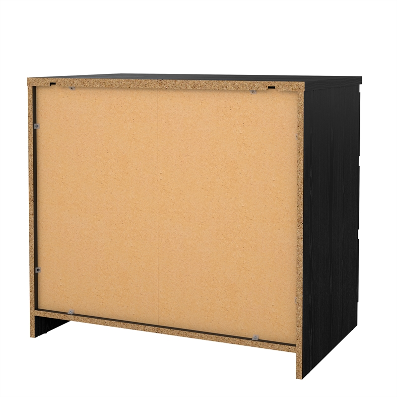 Tvilum Scottsdale Black Woodgrain 3 Drawer Chest