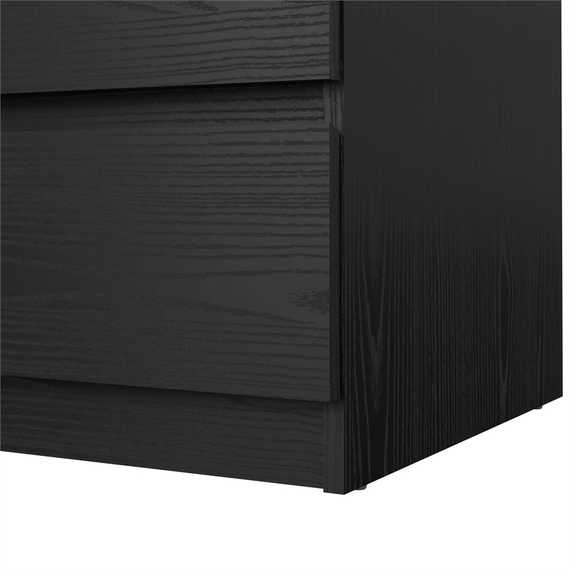 Tvilum Scottsdale Black Woodgrain 3 Drawer Chest