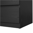 Tvilum Scottsdale Black Woodgrain 3 Drawer Chest